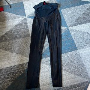 Mama Faux Leather Leggings